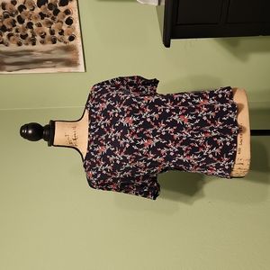 Beacon Ramsey Cold Shoulder Knit Top Navy